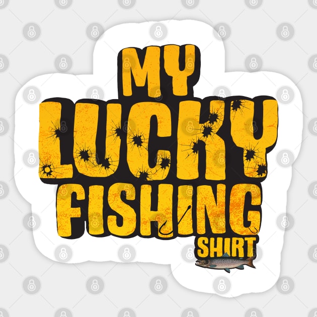 My Lucky Fishing Costume - Freshwater Fish Bass Sticker by PinkyTree